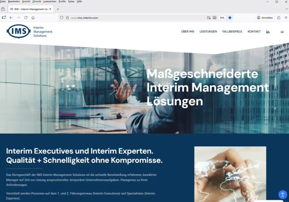 INTERIM-SHERPAS, neue website der IMS