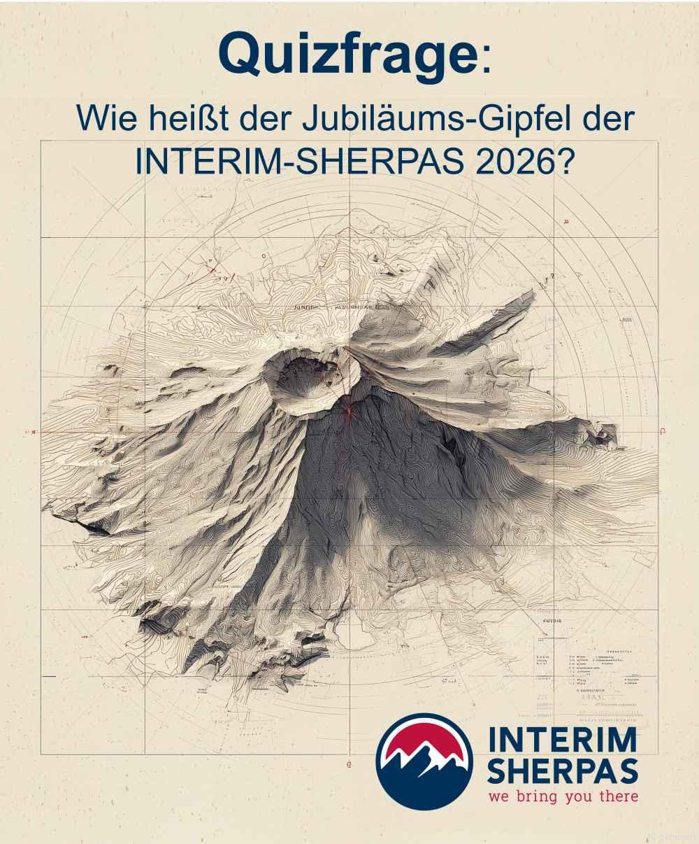 INTERIM-SHERPAS, Schritt für Schritt im Team auf den Gipfel